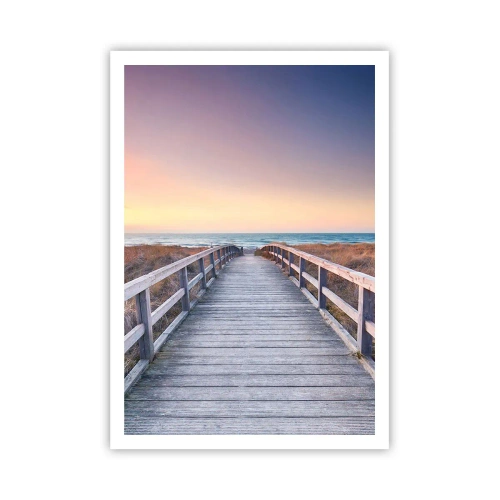 Poster - Aurora serale baltica - 70x100 cm