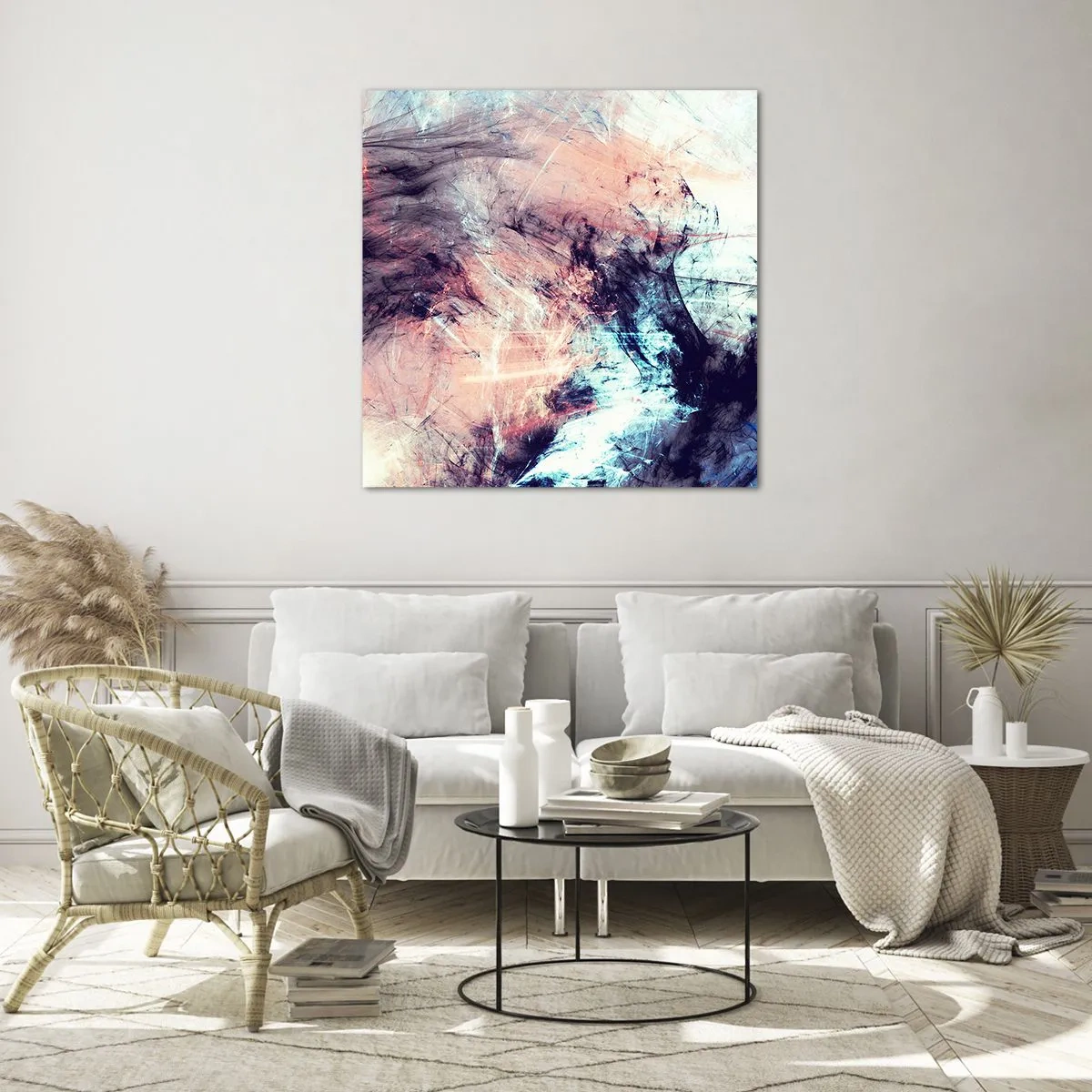 Quadro su vetro - Senti il vento - 30x30 cm