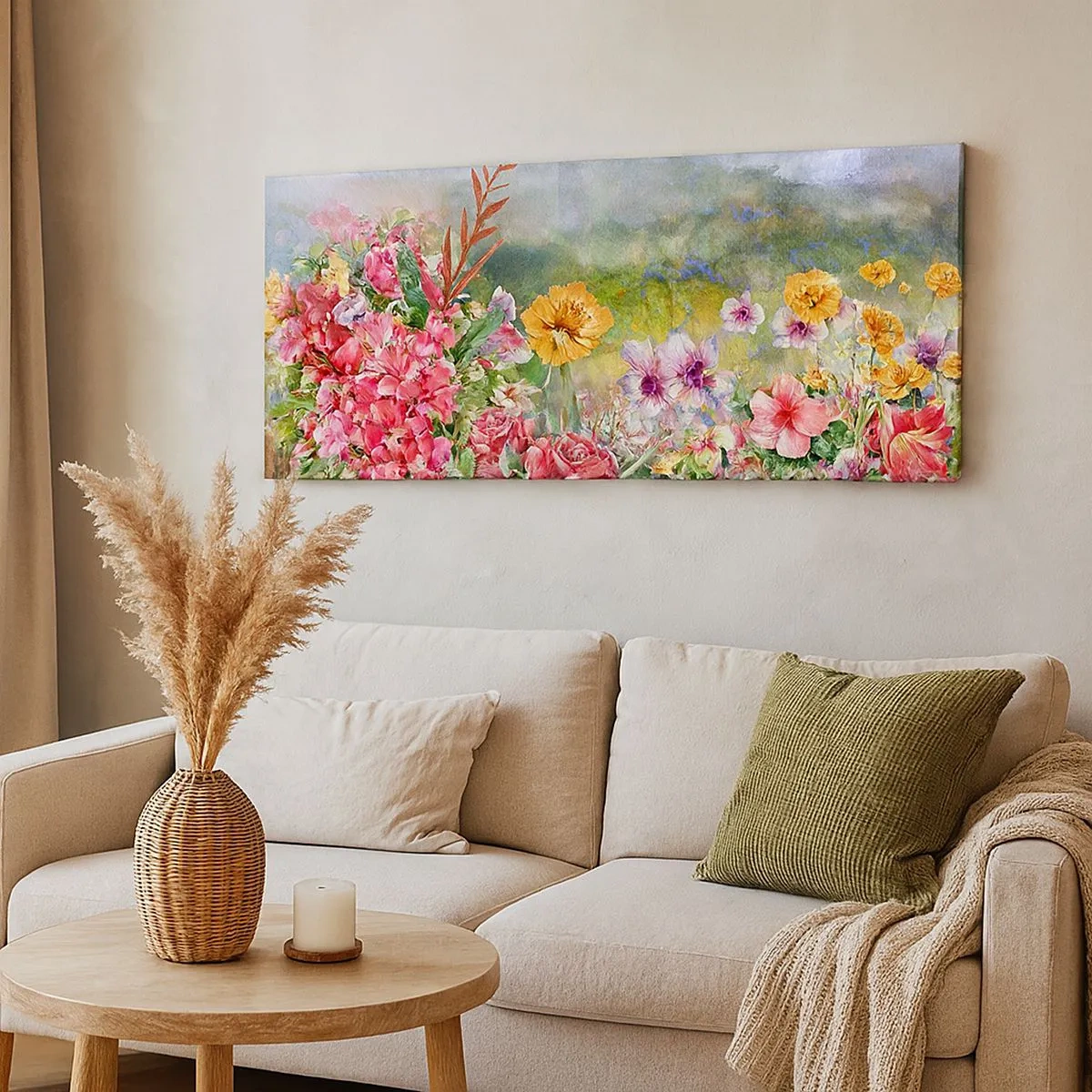 Quadro su tela - Stampe su Tela - Il giardino impazzito - 100x40 cm