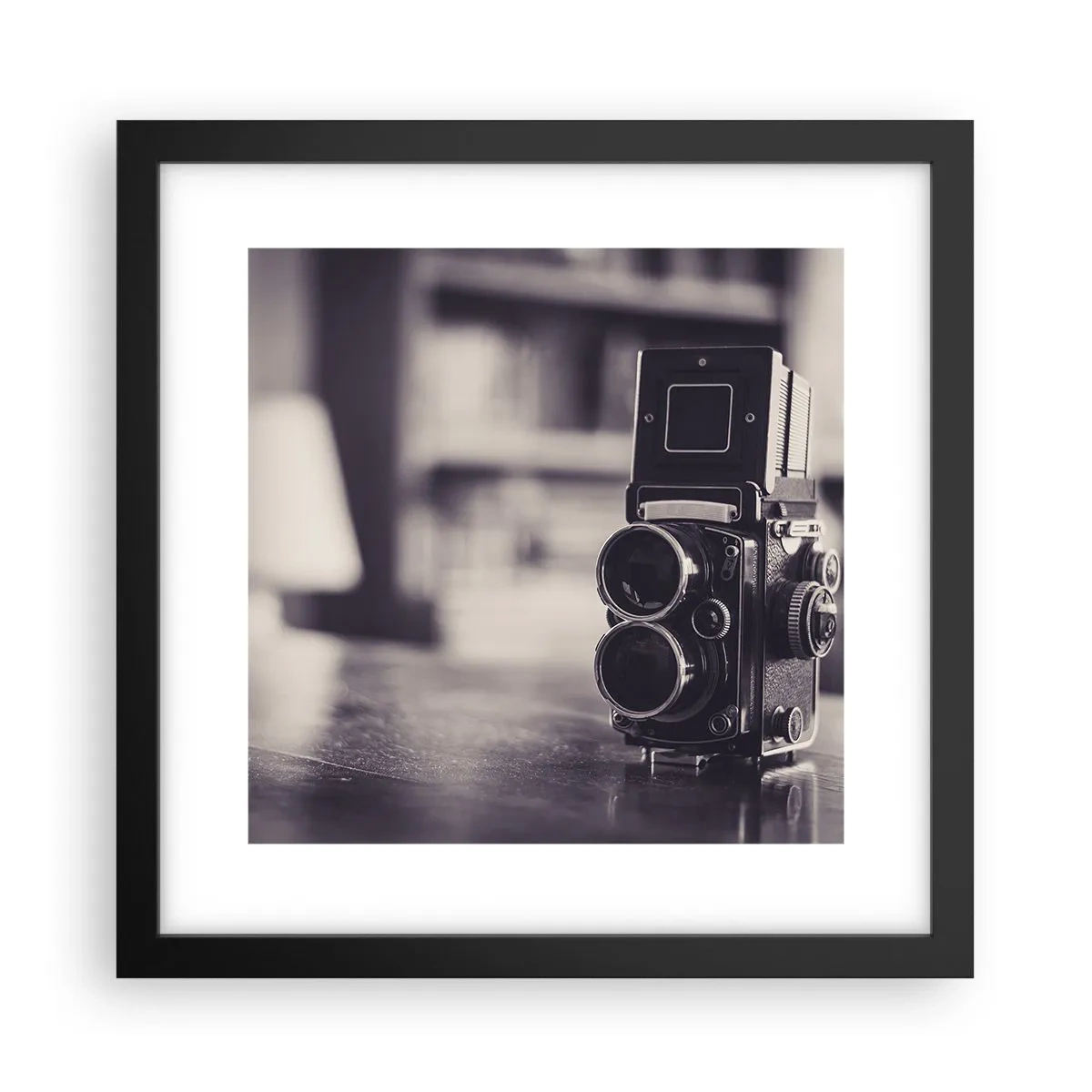 Poster in cornice nera - La magia delle vecchie fotografie - 30x30 cm