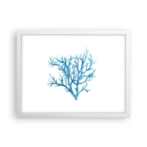 Poster in cornice bianca - Filigrana marina - 40x30 cm