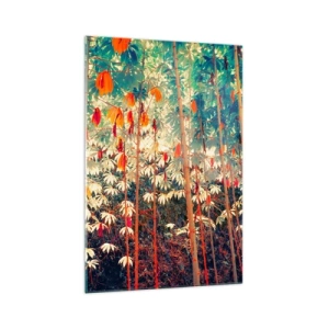 Quadro su vetro - La vita segreta delle foglie - 70x100 cm