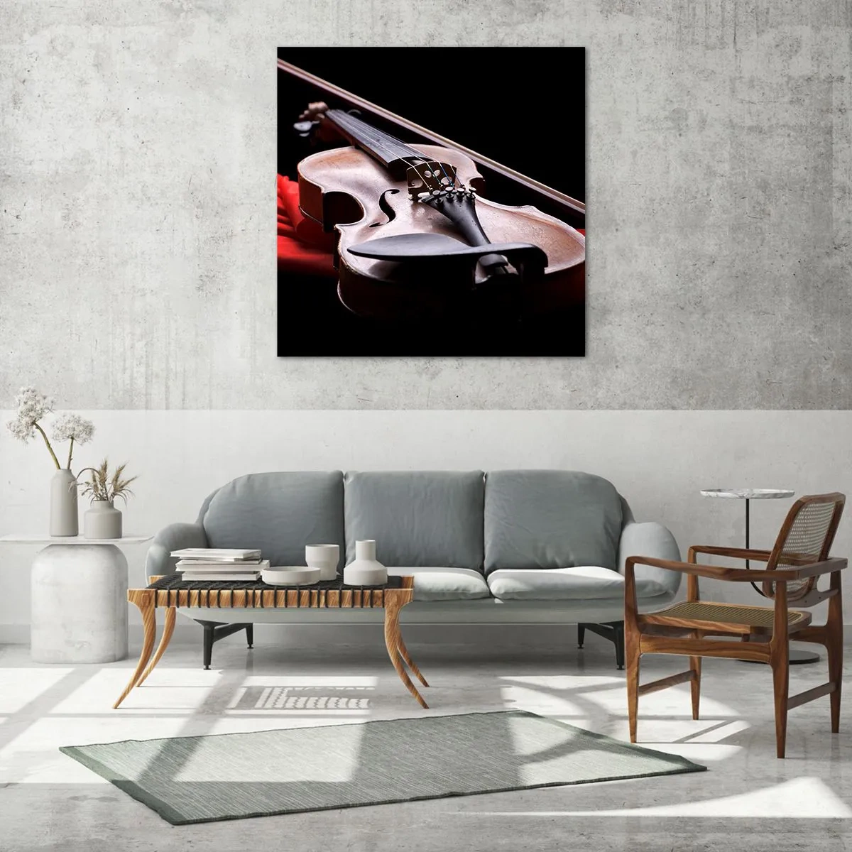 Quadro su vetro - La musica dei sentimenti - 40x40 cm