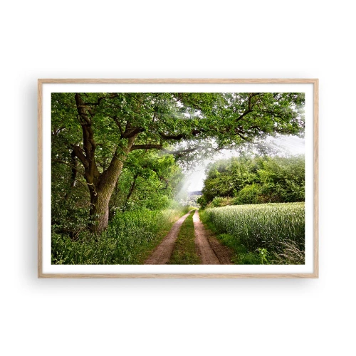 Poster in cornice rovere chiaro - Et in Arcadia ego - 100x70 cm