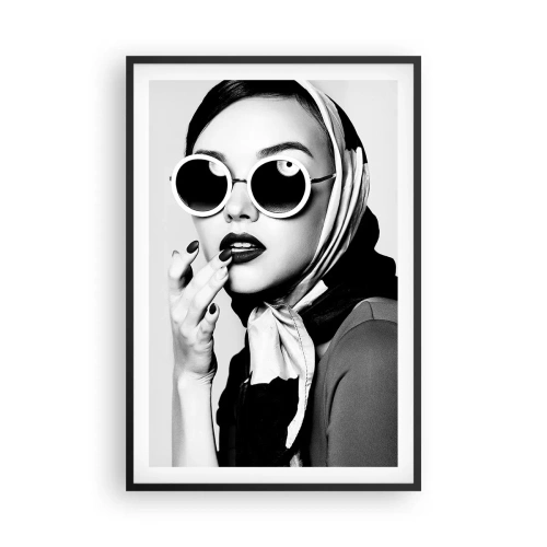 Poster in cornice nera - Saluti dagli anni '60 - 61x91 cm