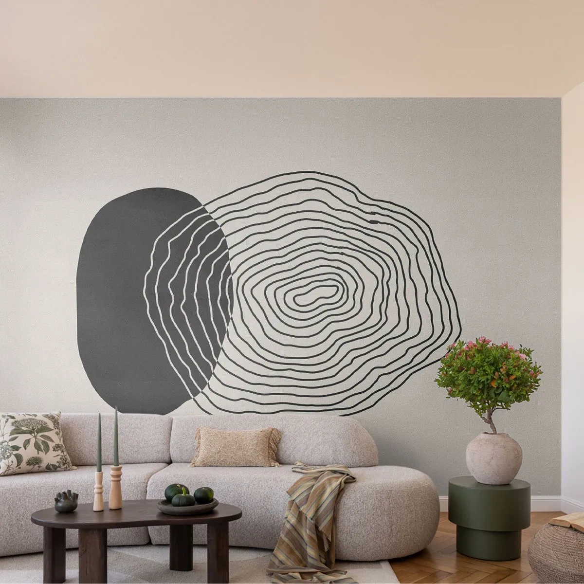 Fotomurali Autoadesivo Deluxe Sticker - Durata e vibrazione - Astrazione, Pezzo, Grafica - 150x105 cm