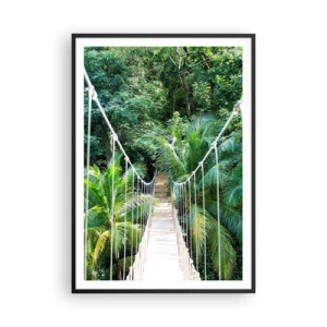 Poster in cornice nera - Welcome to the jungle! - 70x100 cm