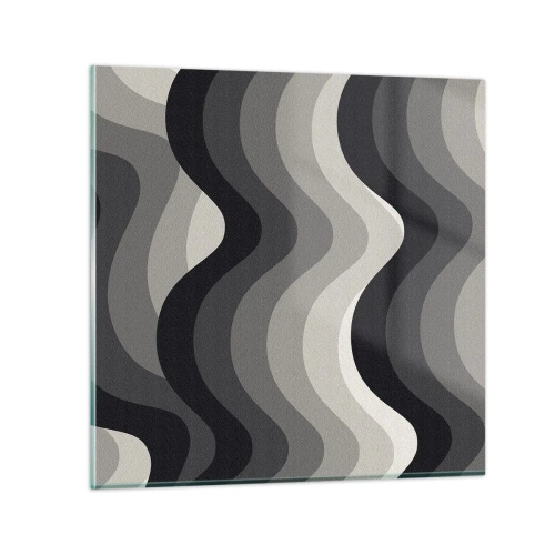 Quadro su vetro - Un'onda dopo l'altra - 30x30 cm