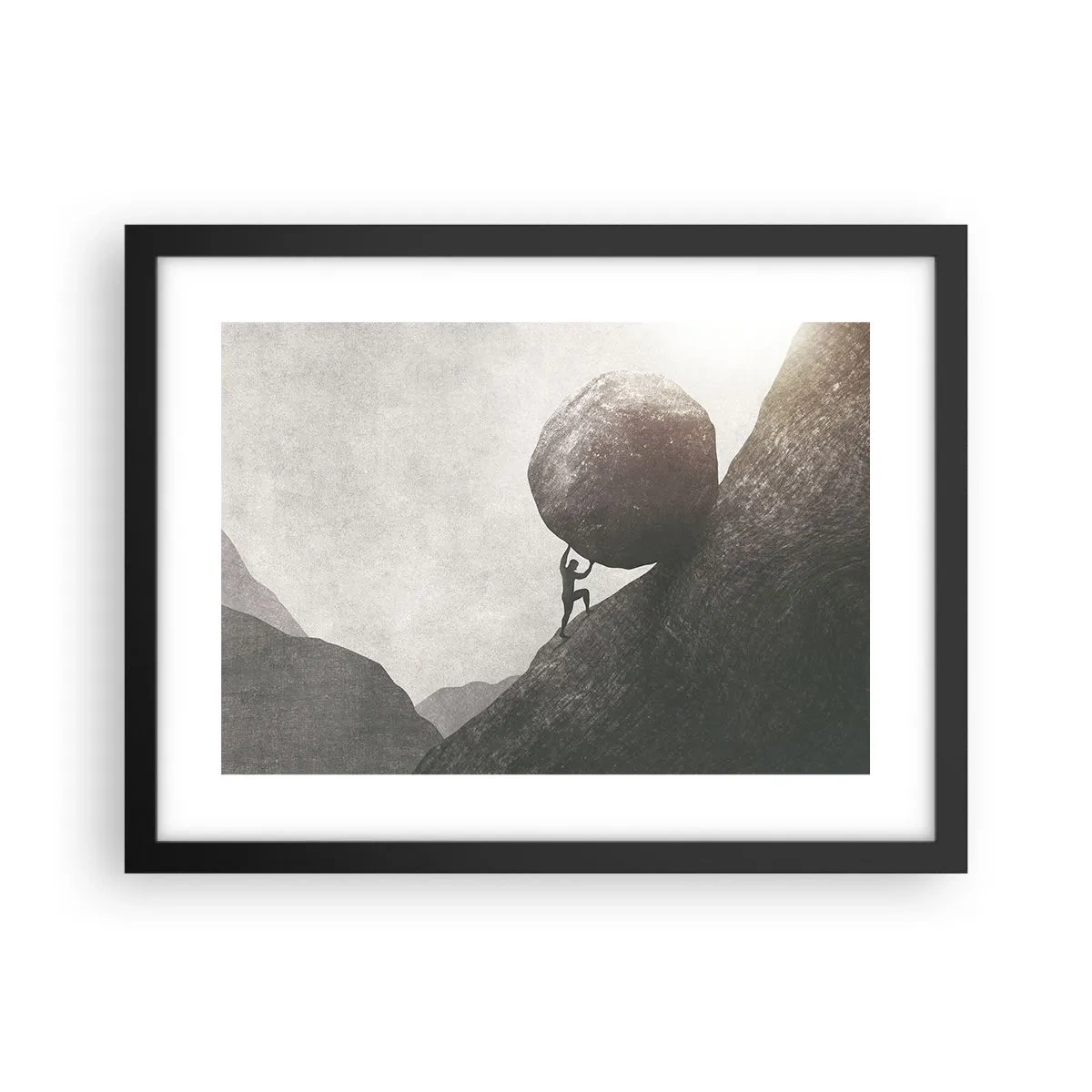 Poster in cornice nera - Credo contro ogni speranza - 40x30 cm