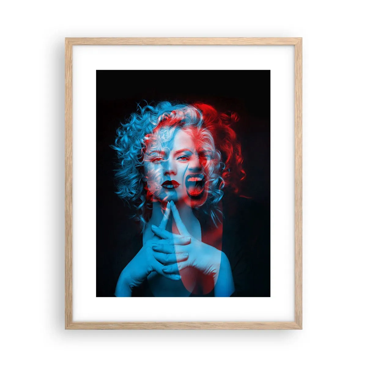 Poster in cornice rovere chiaro - Alter ego - 40x50 cm