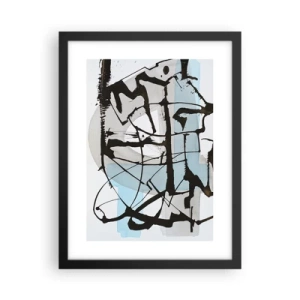 Poster in cornice nera - Blu nonostante tutto - 30x40 cm