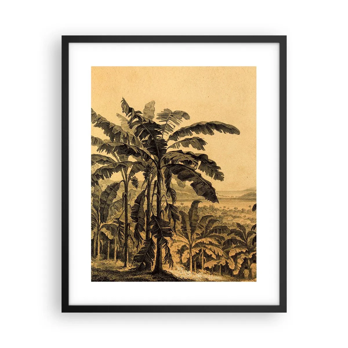 Poster in cornice nera - Nel clima coloniale - 40x50 cm