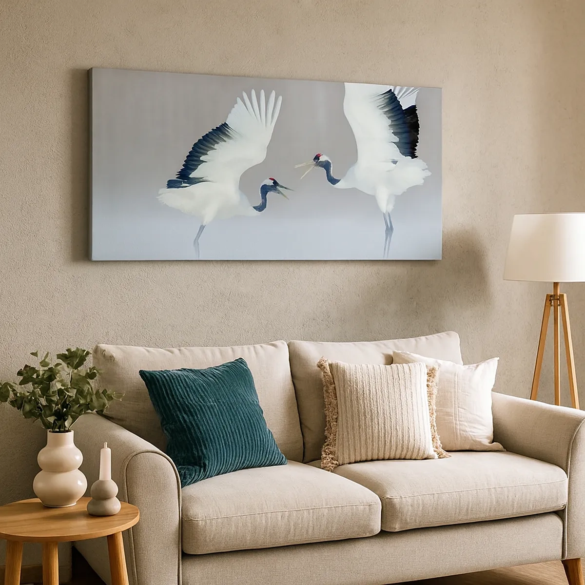 Quadro su tela - Stampe su Tela - Danza nella nebbia - 30x30 cm