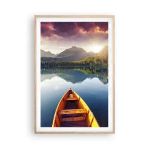 Poster in cornice rovere chiaro - Niente contro natura - 61x91 cm