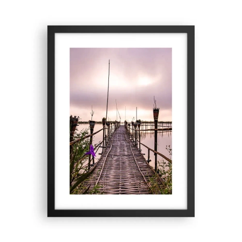 Poster in cornice nera - Pace e silenzio dell'Asia - 30x40 cm
