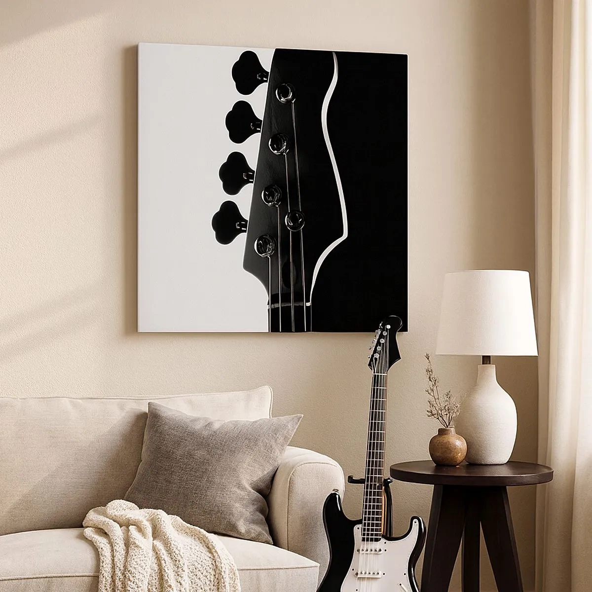 Quadro su tela - Stampe su Tela - Silenzio rock - 30x30 cm