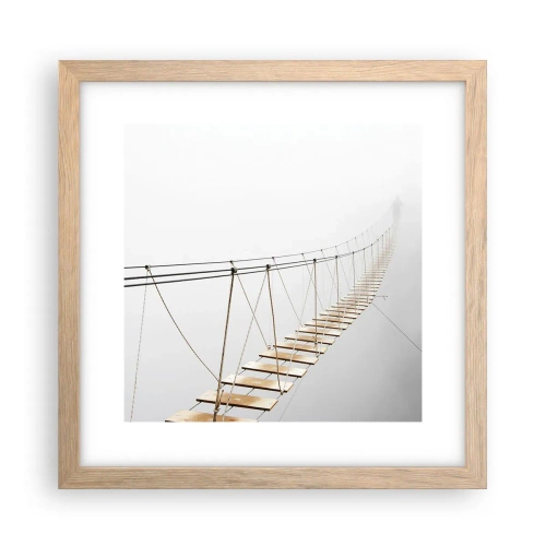 Poster in cornice rovere chiaro - Dove ti porta? - 30x30 cm