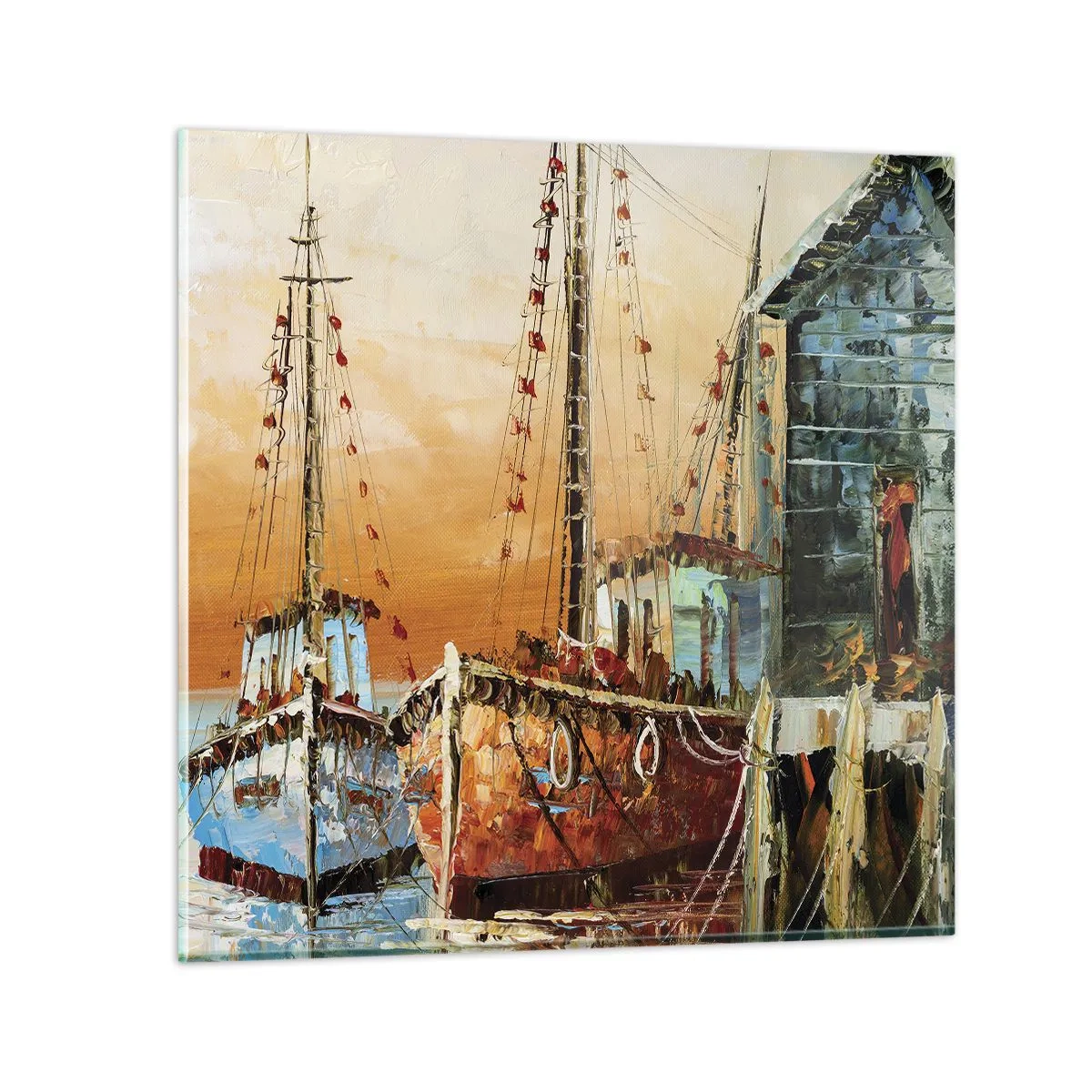 Quadro su vetro - Ritorno tranquillo - 60x60 cm