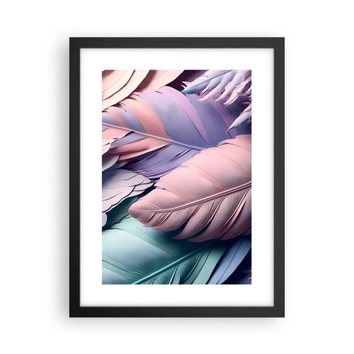 Poster in cornice nera - Eleganza per uccelli - 30x40 cm