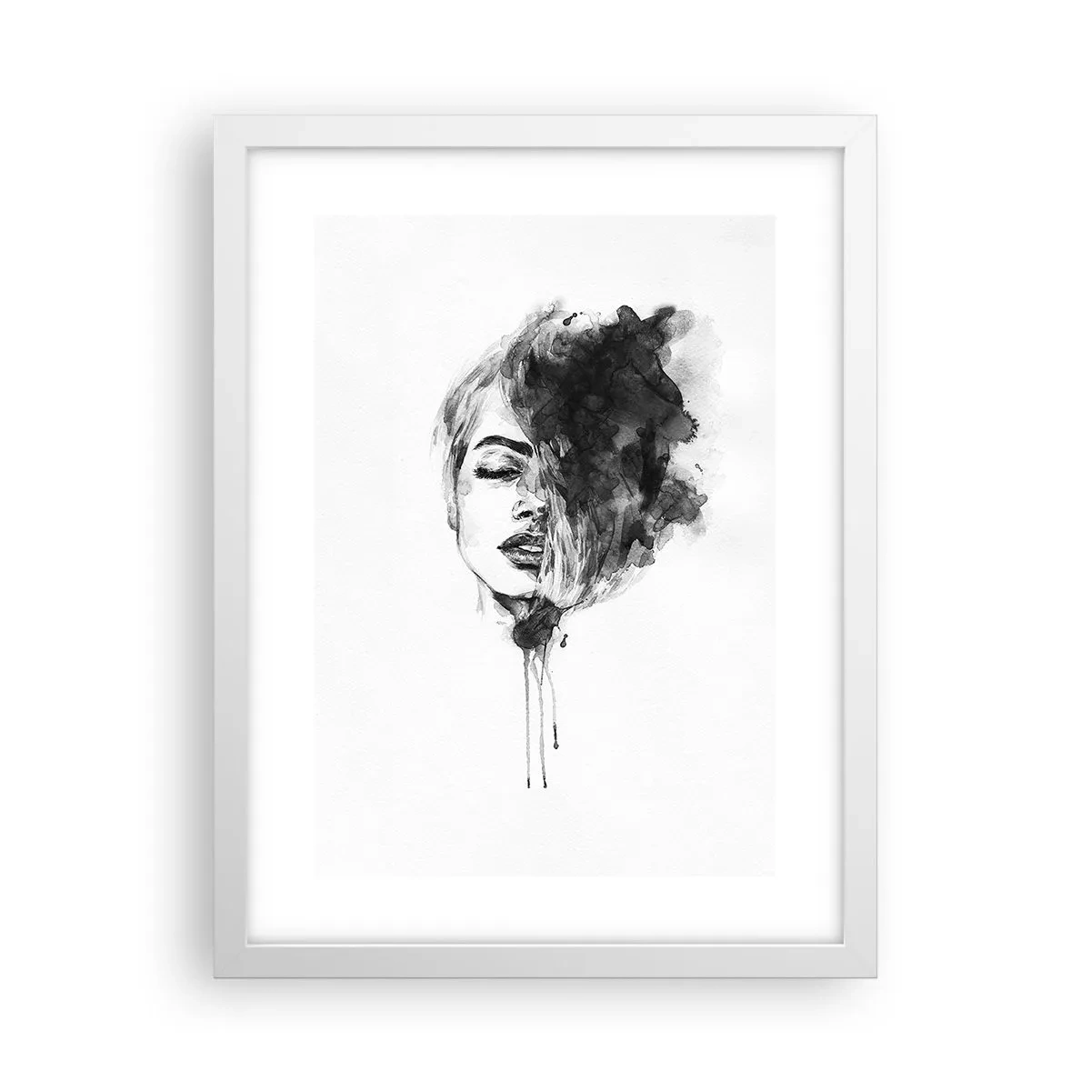 Poster in cornice bianca - Cosa sogna la ragazza - 30x40 cm