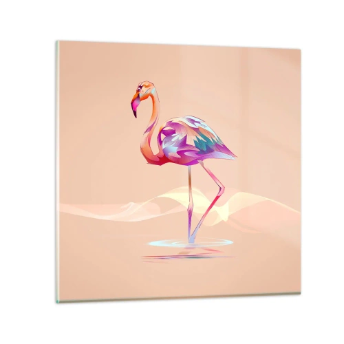 Quadro su vetro - L'uccello delle buone emozioni - 70x70 cm