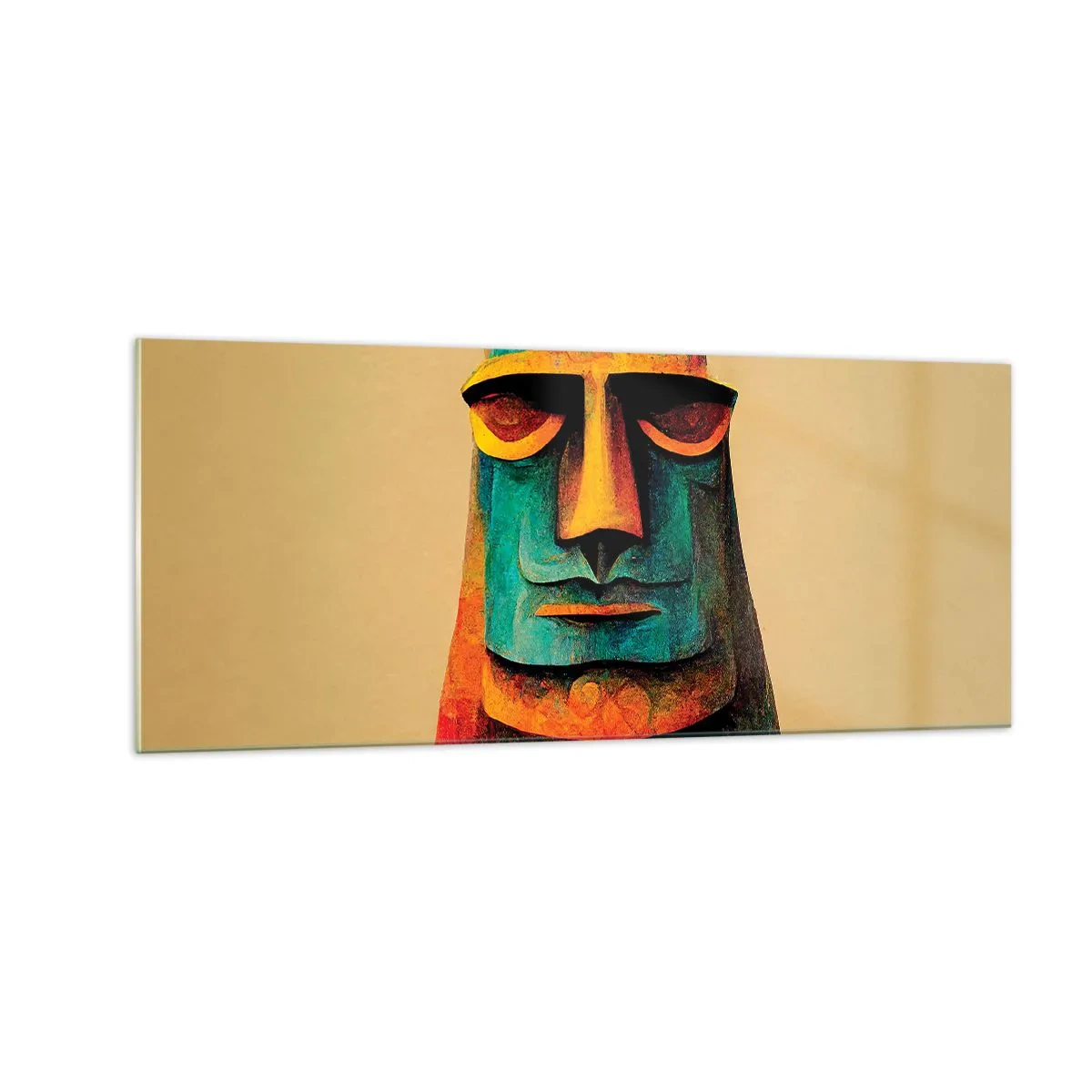 Quadro su vetro - Statuario, ma simpatico - 100x40 cm