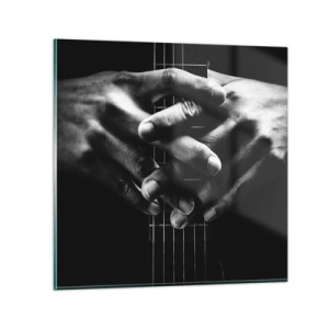 Quadro su vetro - La preghiera dell'artista - 70x70 cm