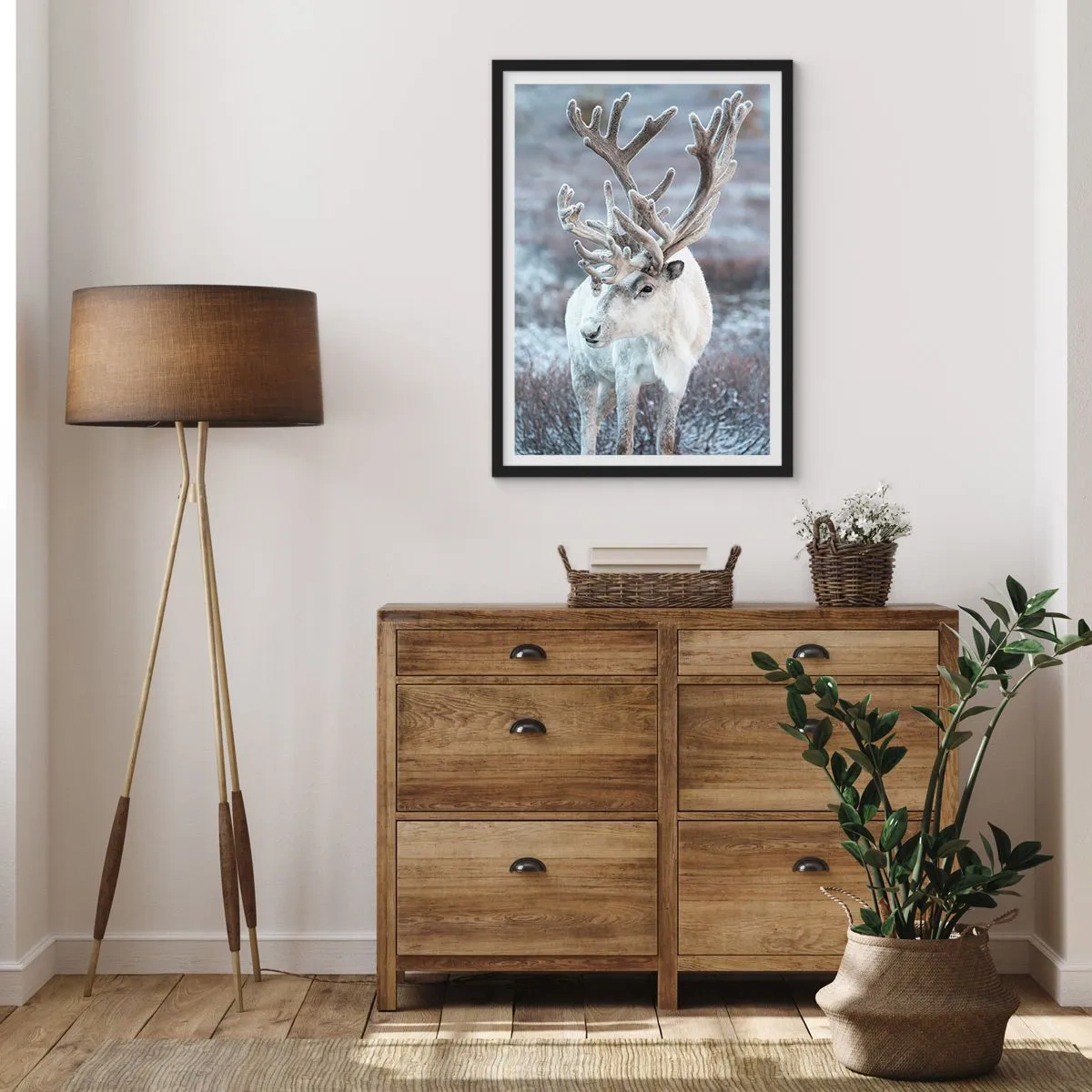 Poster in cornice nera - Ritratto al sole - 40x50 cm