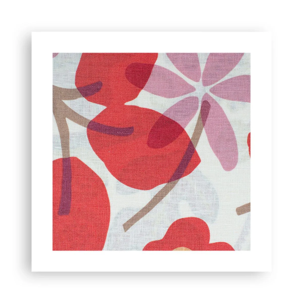 Poster - Composizione di fiori in rosa - 40x40 cm