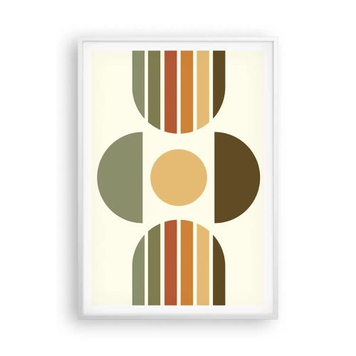 Poster in cornice bianca - Nei colori della terra - 70x100 cm