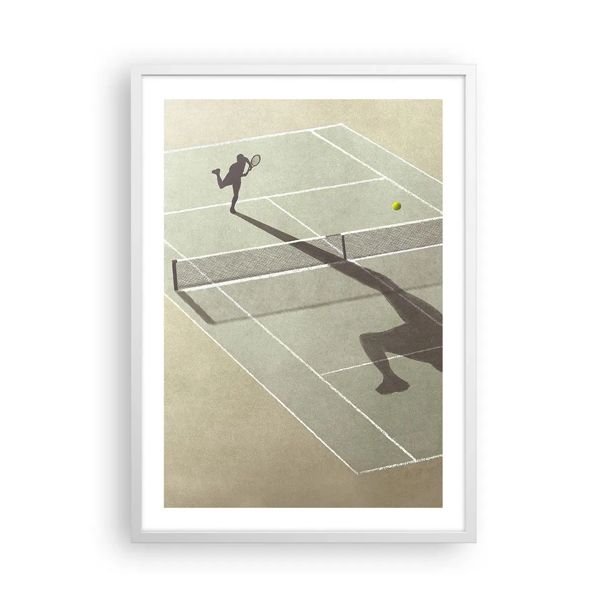 Poster in cornice bianca - Sconfiggere se stesso - 50x70 cm