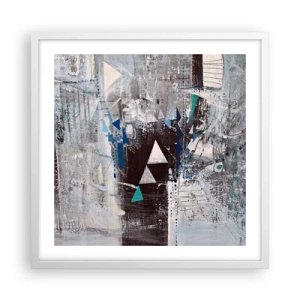 Poster in cornice bianca - L'ordine superiore dei triangoli - 50x50 cm