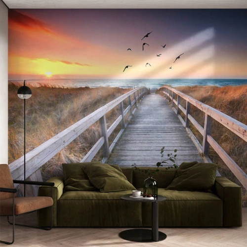 Fotomurali Premium Sand - Spazio per volare - Paesaggio, Mare, Spiaggia - 200x140 cm