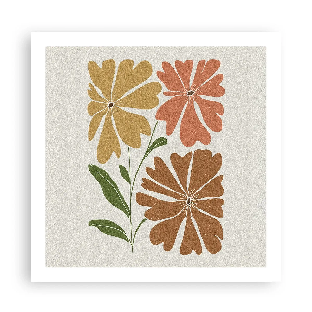 Poster - Natura e geometria - 60x60 cm