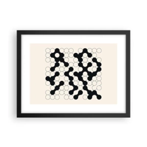 Poster in cornice nera - Gioco cinese: variazione - 40x30 cm