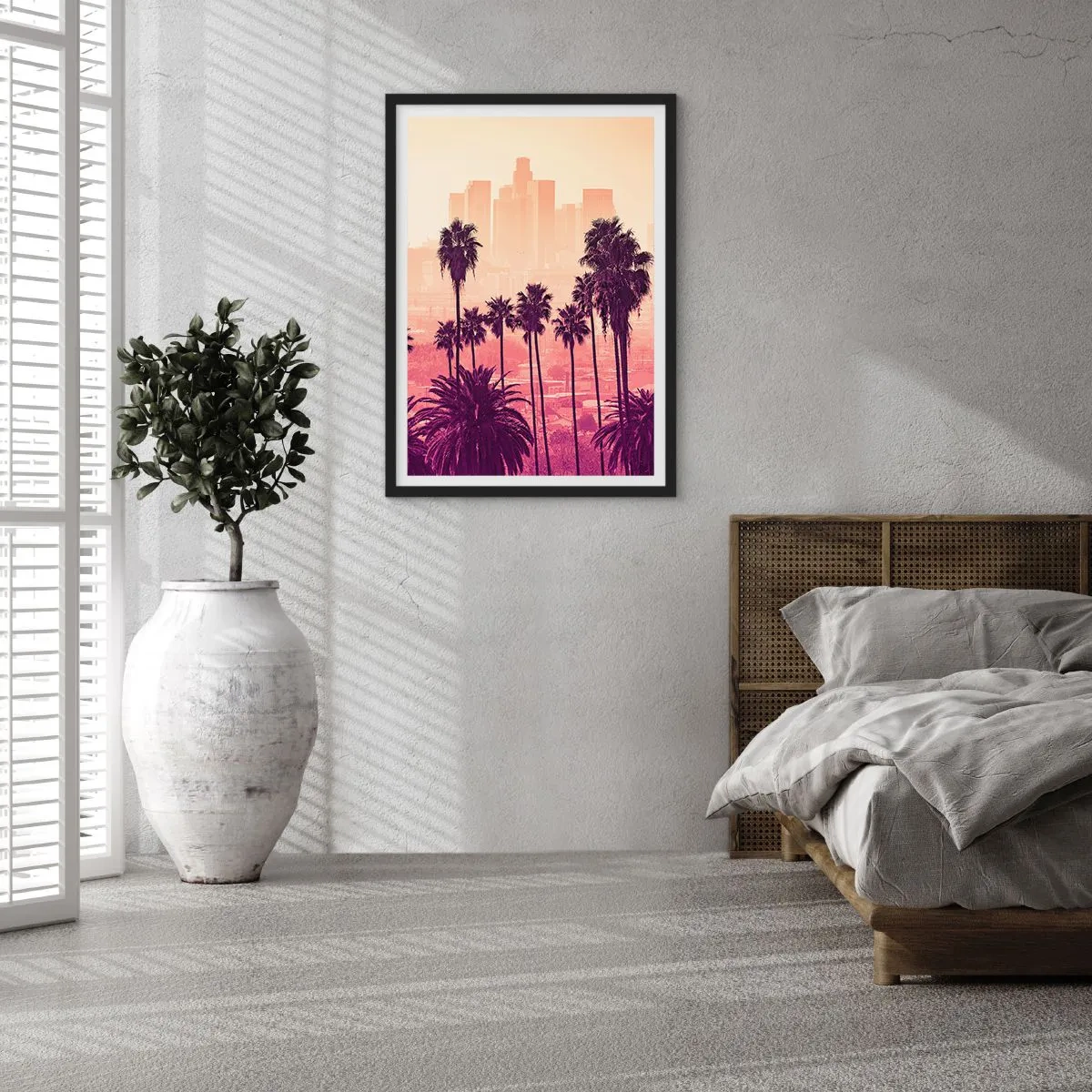 Poster in cornice nera - Paesaggio della California - 40x50 cm