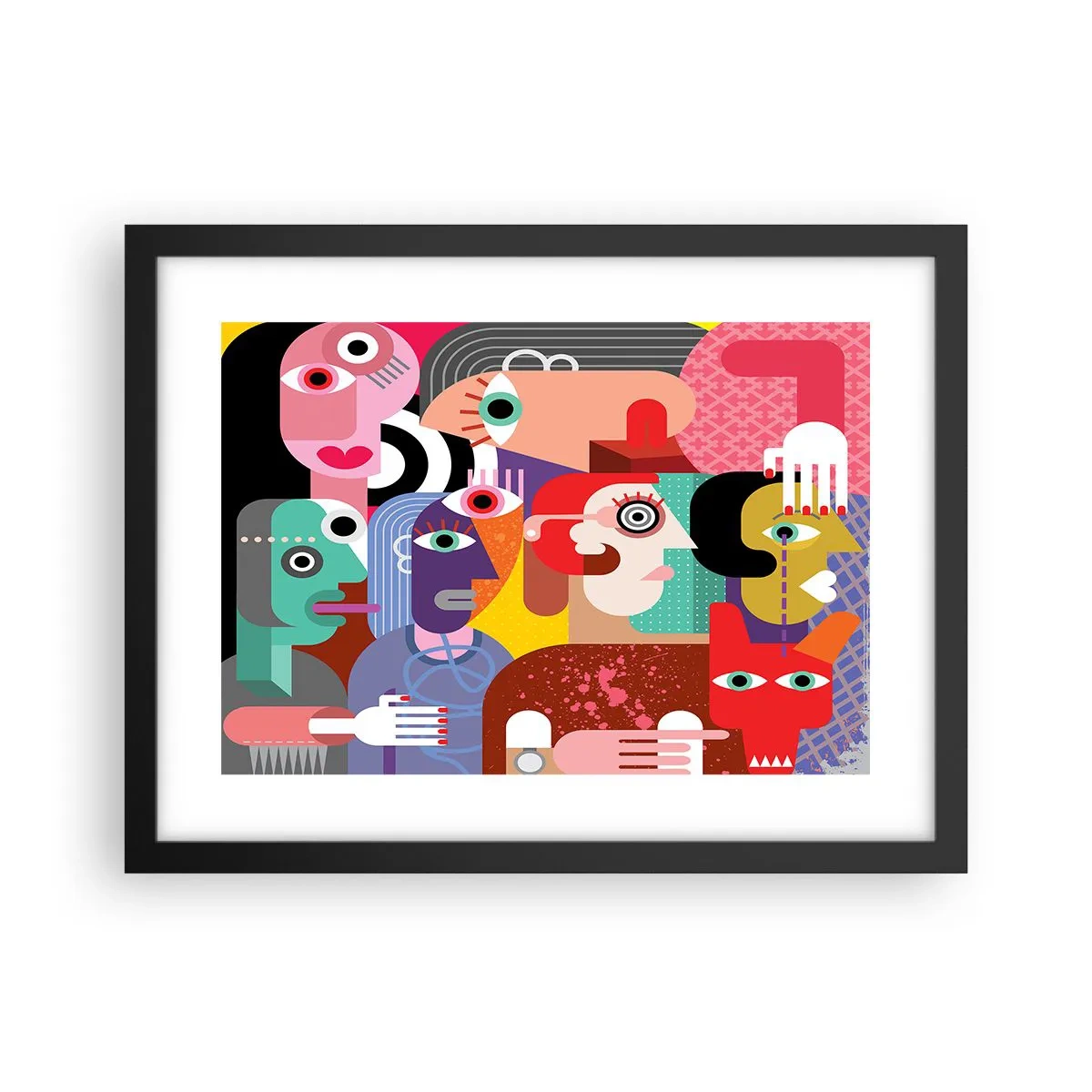 Poster in cornice nera - Mi manda Picasso - 40x30 cm