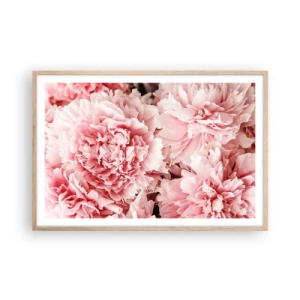 Poster in cornice rovere chiaro - Sogno rosa - 91x61 cm