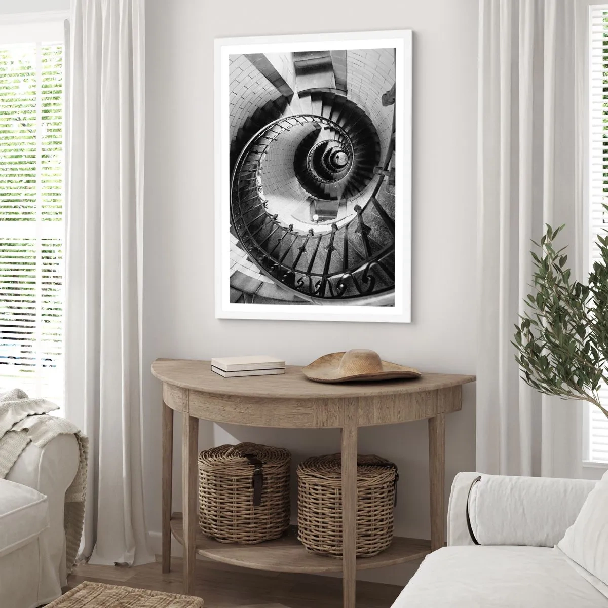 Poster in cornice bianca - Ancora più in alto - 61x91 cm