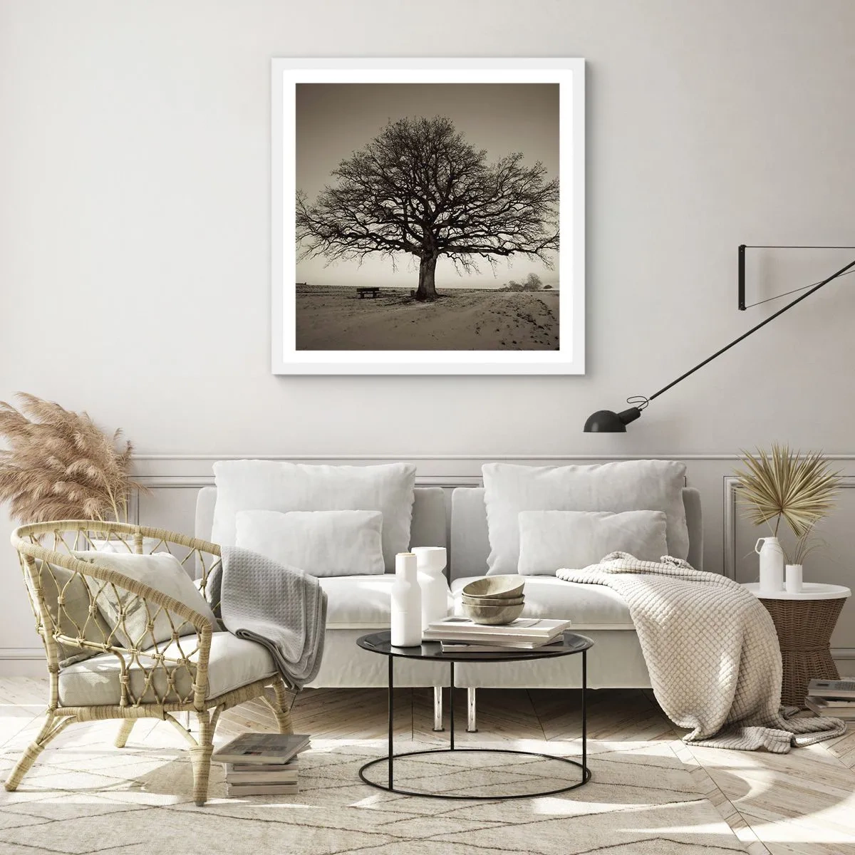 Poster in cornice bianca - Da qui all'eternità - 30x30 cm