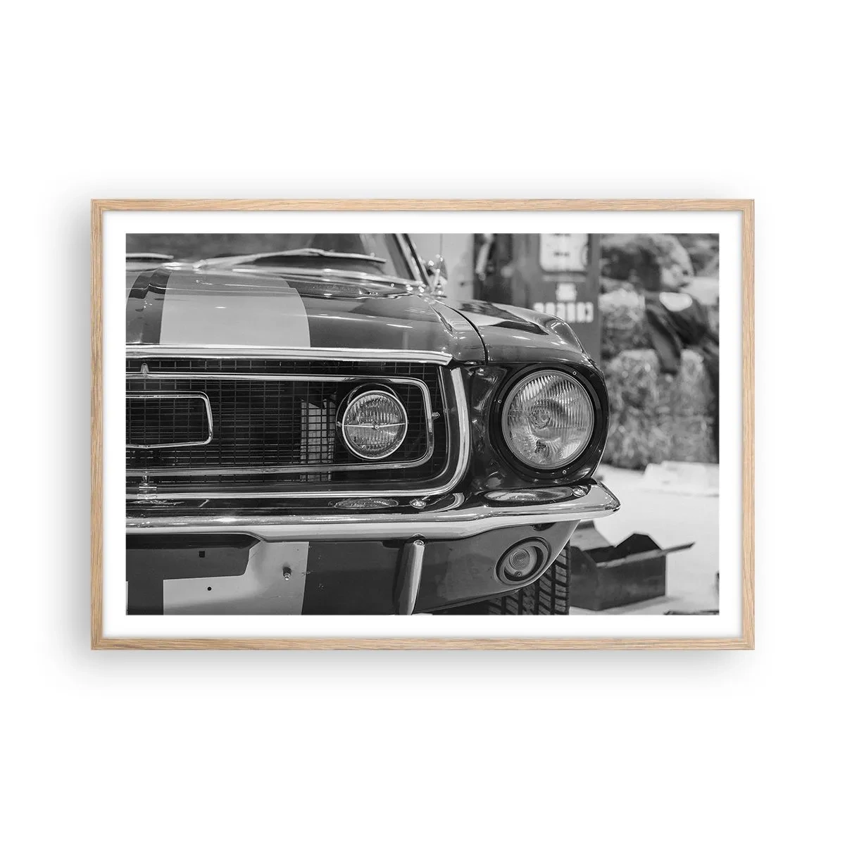 Poster in cornice rovere chiaro - A rotta di collo - 91x61 cm
