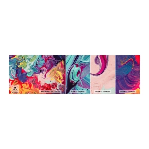 Campione di Fotomurale Adesivo Deluxe Sticker - La nascita dei colori - Astrazione, Pezzo, Modello moderno - 100x30 cm