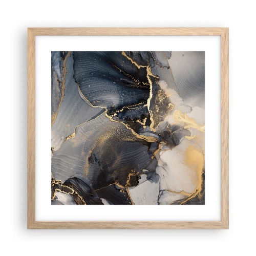 Poster in cornice rovere chiaro - Vita di pietra - 40x40 cm