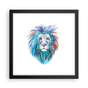 Poster in cornice nera - Aura elettrizzante - 30x30 cm