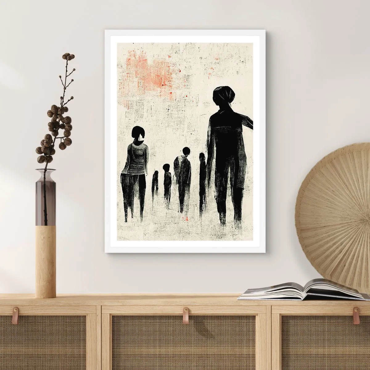 Poster in cornice bianca - Contro la solitudine - 30x40 cm