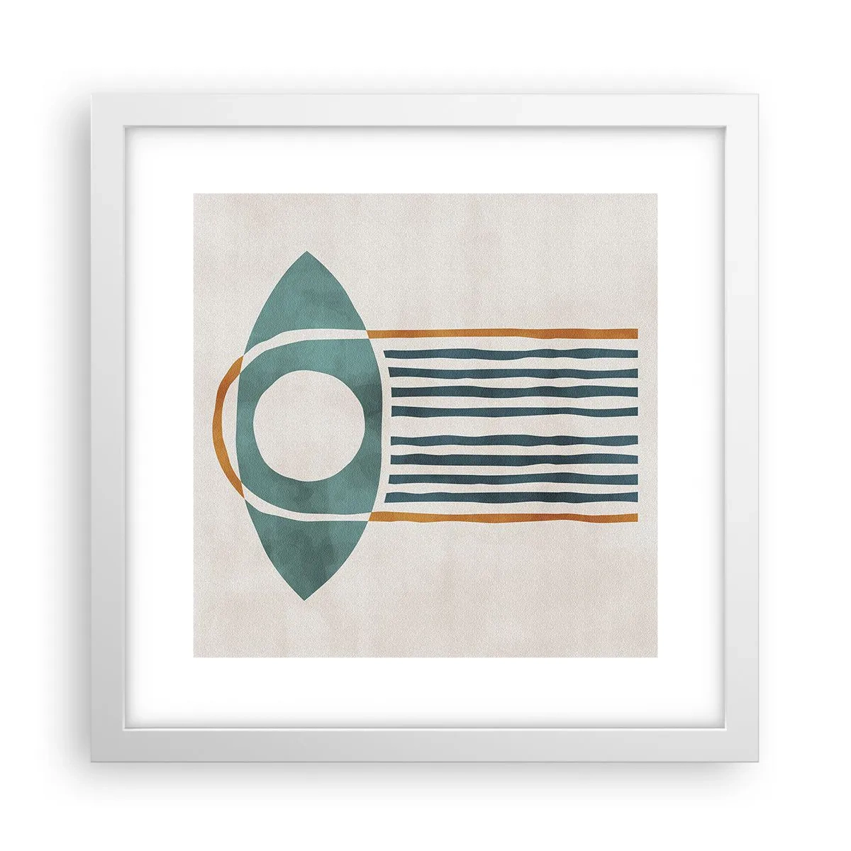 Poster in cornice bianca - Segni e rituali - 30x30 cm