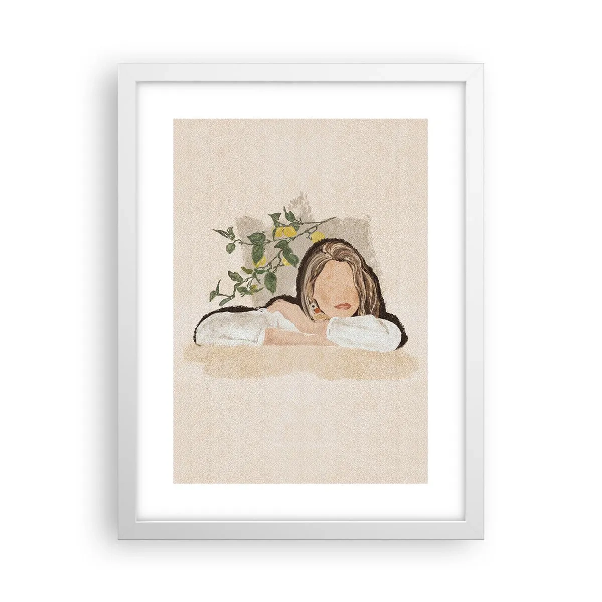 Poster in cornice bianca - Bellezza del sud - 30x40 cm