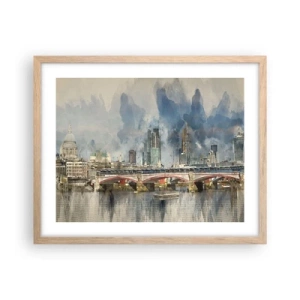 Poster in cornice rovere chiaro - Londra in tutta la sua bellezza - 50x40 cm
