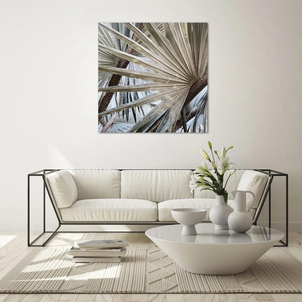 Quadro su vetro - Ventagli dei tropici - 60x60 cm
