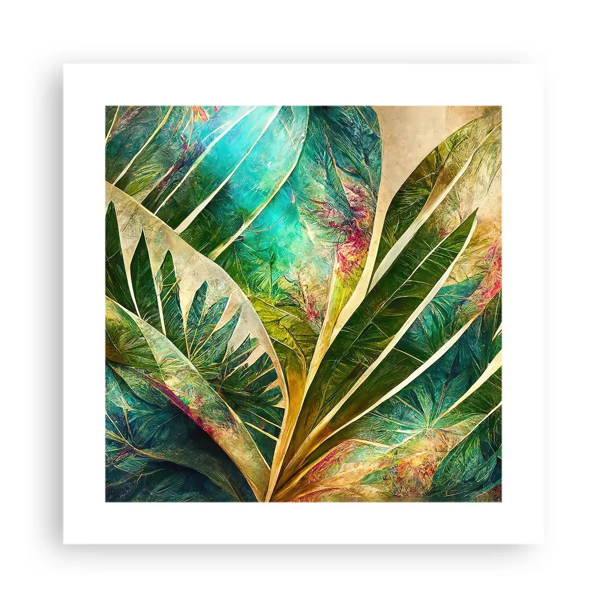 Poster - I colori dei tropici - 40x40 cm